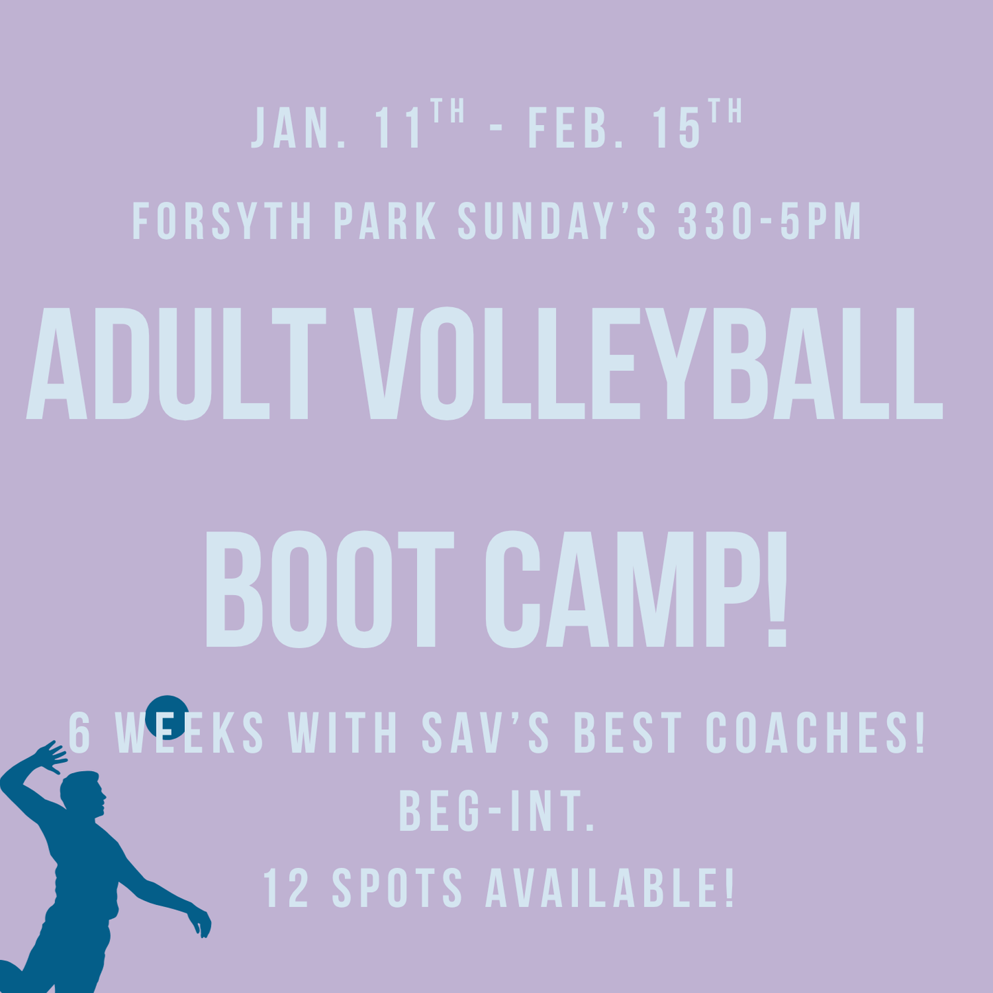 Adult Boot Camp Registration!