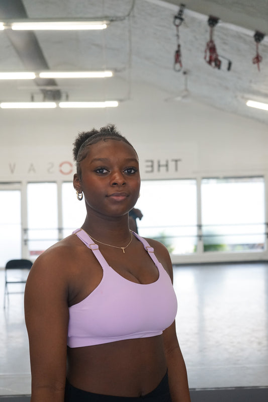 Lavendar - Dig Deep Sports Bra - Liv Active