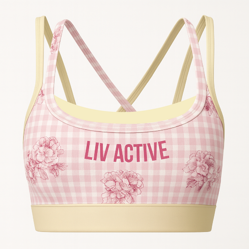 Sports bra with entry