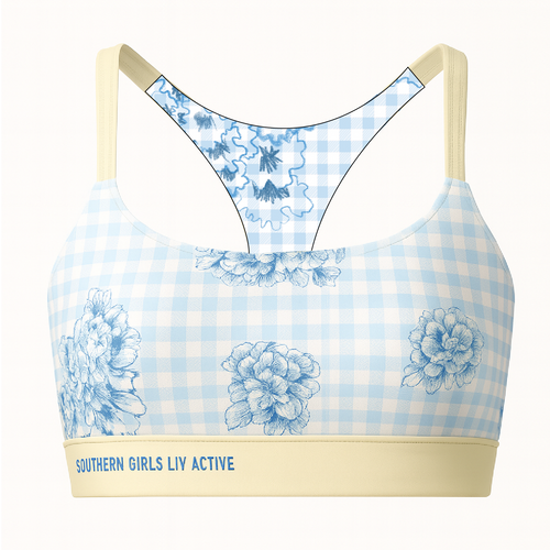 Sports bra with entry